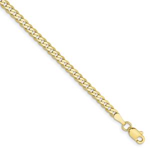 Unisex Gold Classics(tm) 10kt. 2.9mm 16in. Beveled Chain Necklace alternate view