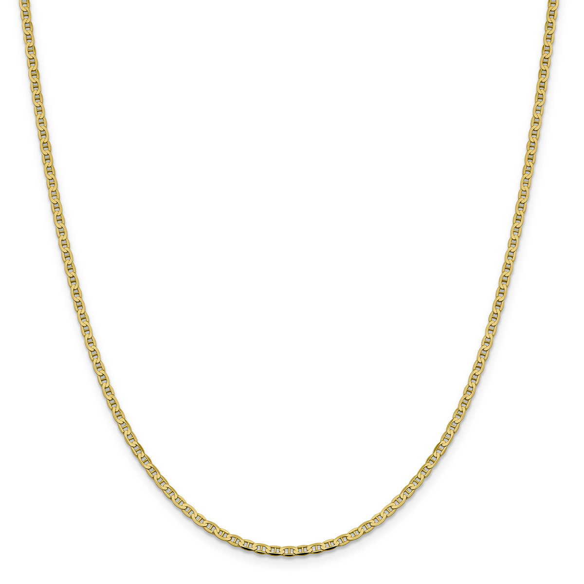 Gold Classics(tm) 10kt. Gold 2.4mm Flat Anchor Chain Necklace