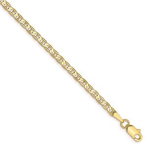Gold Classics(tm) 10kt. Gold 2.4mm Flat Anchor Chain Necklace