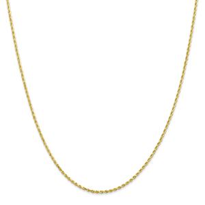 Gold Classics(tm) 10kt. 1.5mm 16-in. Diamond-Cut Rope Chain