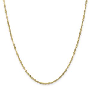 Gold Classics(tm) 10kt. 1.7mm 18in. Singapore Chain Necklace