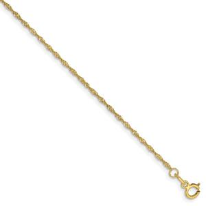 Gold Classics(tm) 10kt. 1.10mm 18in. Singapore Chain Necklace alternate view