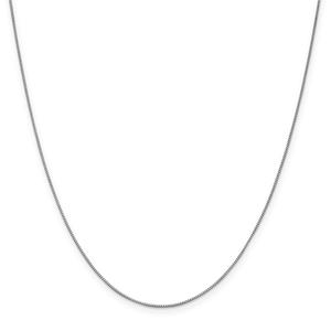 Gold Classics(tm) 10kt. White Gold 0.7mm 24in. Box Chain Necklace