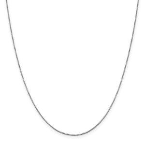 Gold Classics(tm)10kt. White Gold 1mm 16in Box Chain Necklace