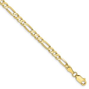 Unisex Gold Classics(tm) 10kt. 4mm 24in. Light Concave Figaro Chain alternate view