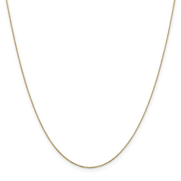 Gold Classics(tm)10kt. Gold 0.6mm 14in. Cable Chain Necklace
