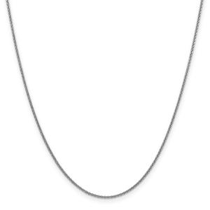 Gold Classics(tm)10kt. White 1.4mm 20in. Cable Chain Necklace