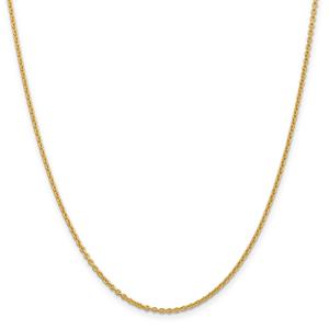 Gold Classics(tm) 10kt. 1.8mm Solid Cable Chain Necklace