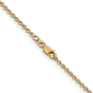 Gold Classics(tm) 10kt. 1.8mm Solid Cable Chain Necklace alternate view