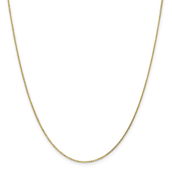 Gold Classics(tm)10kt. 0.95mm 18in Diamond Cut Cable Necklace