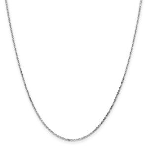 Gold Classics(tm) 10kt. White 1.4mm 18in. Cable Chain Necklace