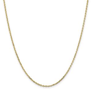 Gold Classics(tm) 10kt. Gold 1.8mm 24in. Cable Chain Necklace