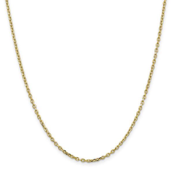 Gold Classics(tm) 10kt. Gold 2.2mm 18in. Cable Chain Necklace