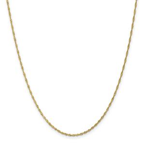 Adult Unisex Gold Classics(tm) 10kt. 24in. Singapore Chain Necklace