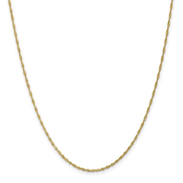 Adult Unisex Gold Classics(tm) 10kt. Singapore 30in. Chain Necklace