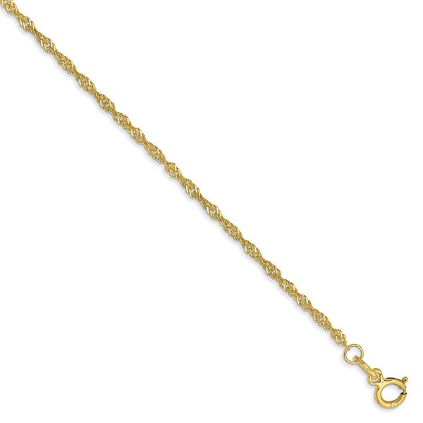 Adult Unisex Gold Classics(tm) 10kt. Singapore 30in. Chain Necklace alternate view