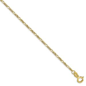 Gold Classics(tm) 10kt. 1.25mm 18in. Flat Figaro Chain alternate view