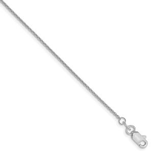 Gold Classics(tm) 10kt. White Gold 0.9mm Chain Necklace alternate view