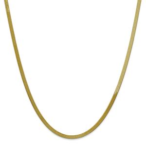 Unisex Gold Classics(tm) 10kt. 3.0mm 18in. Silky Herringbone Chain