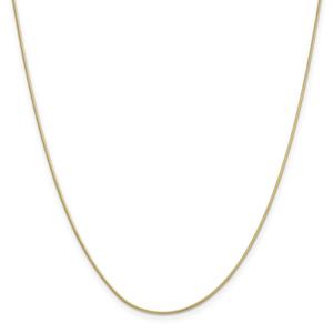 Adult Unisex Gold Classics(tm) 10kt. 18in Round Snake Chain Necklace