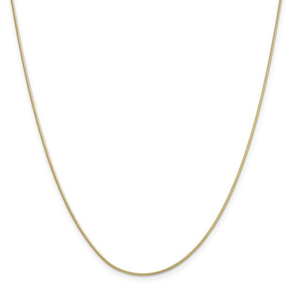 Adult Unisex Gold Classics(tm)10kt. 20in. Round Snake Chain Necklace