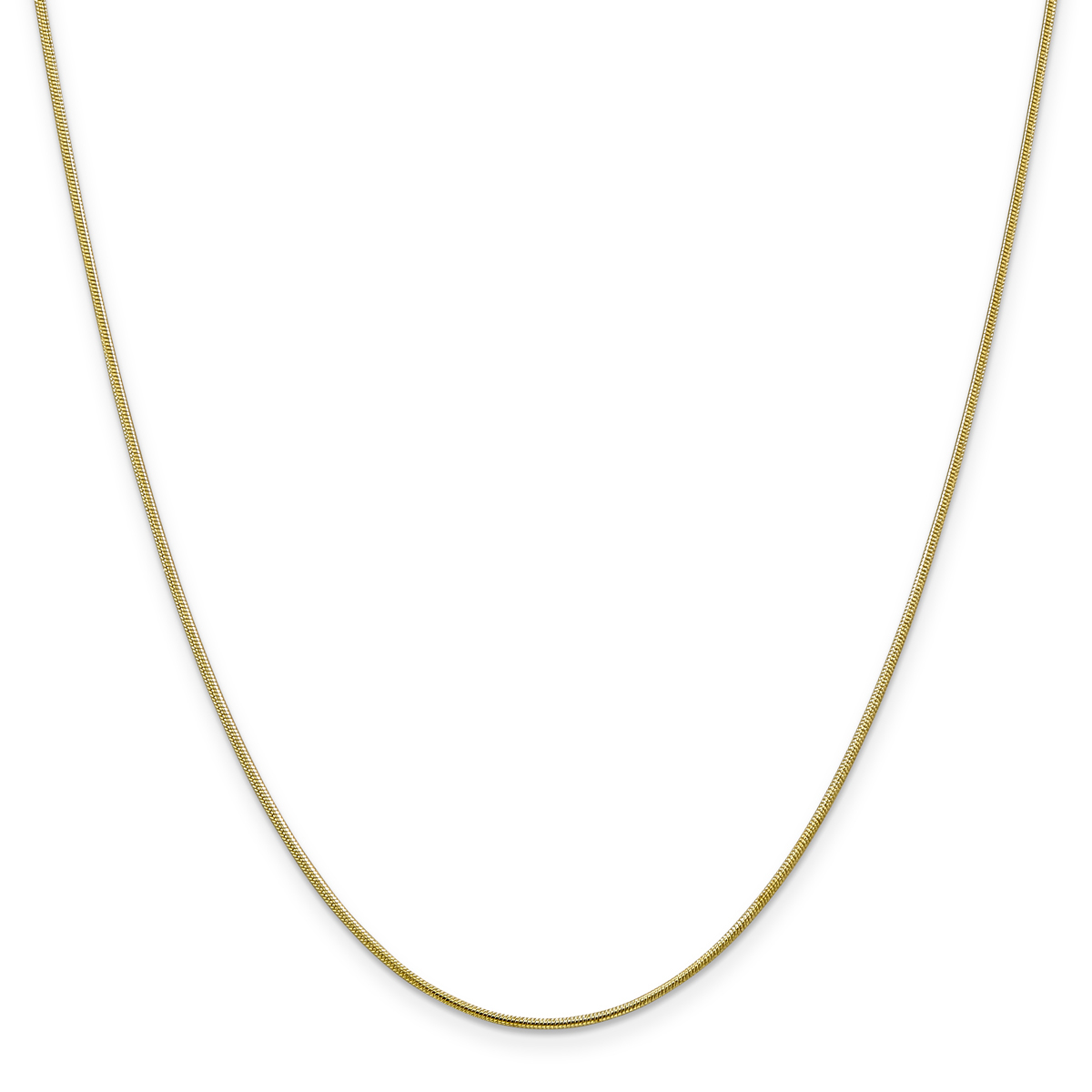 Adult Unisex Gold Classics(tm)10kt. 1.1mm 20in. Snake Chain Necklace