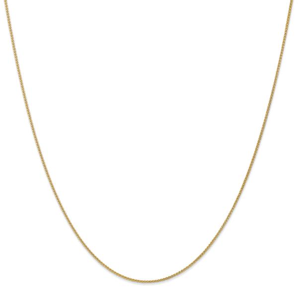 Adult Unisex Gold Classics(tm) 10kt. Gold 1mm Spiga Chain Necklace