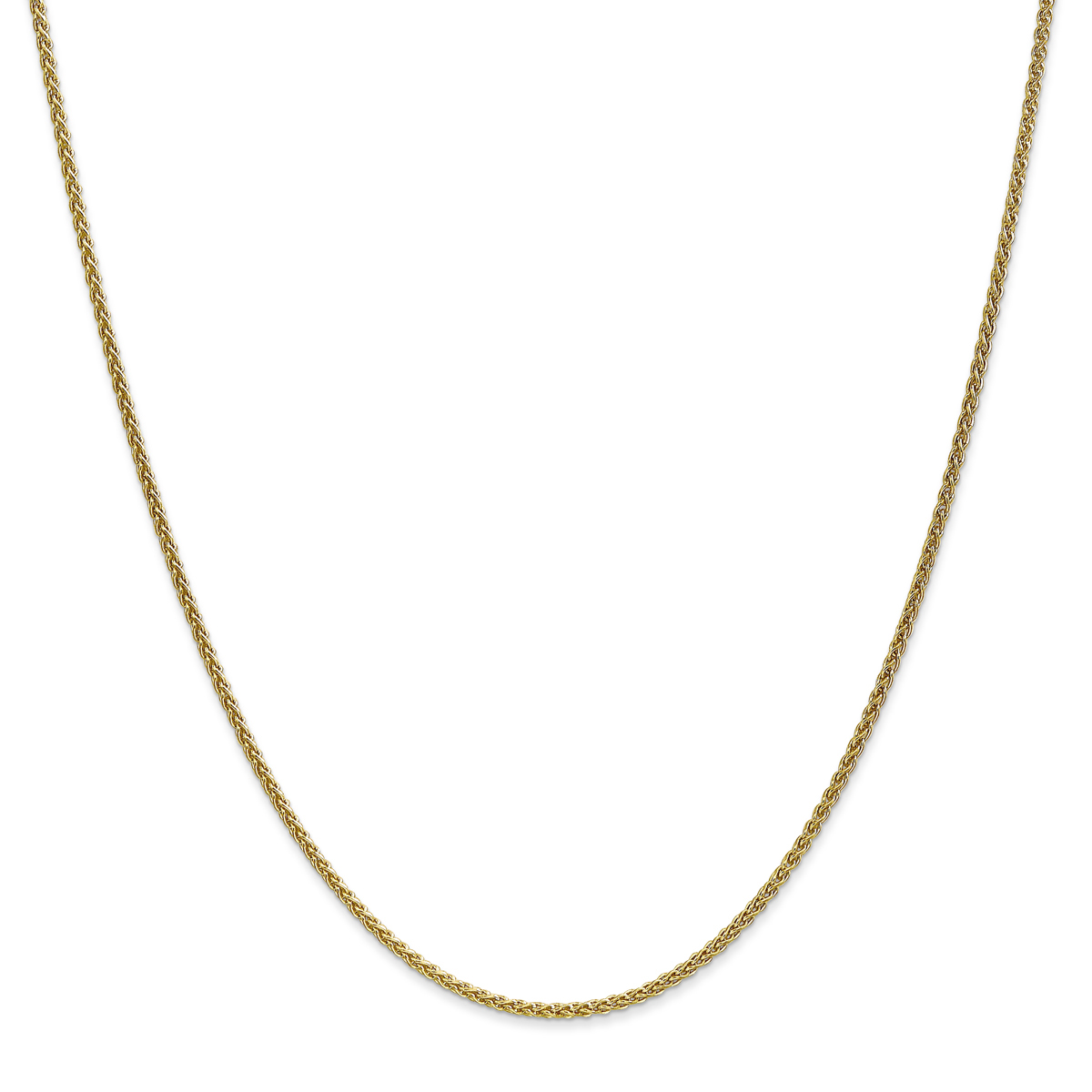 Adult Unisex Gold Classics(tm) 10kt. Polished Spiga Chain Necklace