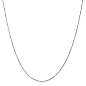 Gold Classics(tm) 10kt. White Gold 1.15mm Rope Chain Necklace