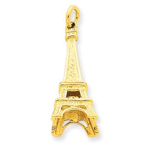 Gold Classics(tm) 14k. Gold Eiffel Tower Charm
