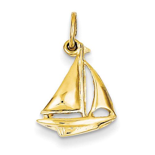 Gold Classics(tm) 14kt. Sailboat Charm