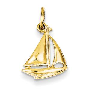 Gold Classics(tm) 14kt. Sailboat Charm