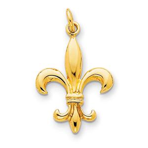 Gold Classics(tm) 14kt. Gold Fleur De Lis Charm