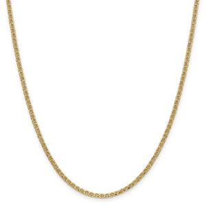 Gold Classics(tm) 2.40mm. Semi-Solid Anchor Chain Necklace