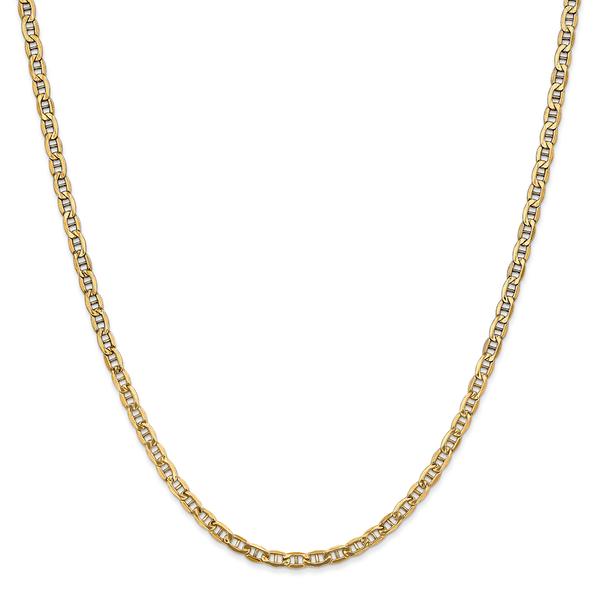 Gold Classics(tm) 3.20mm. Semi-Solid Anchor Chain Necklace