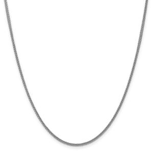 Gold Classics(tm) 2mm. 14kt. White Gold 3-Wire Wheat Necklace