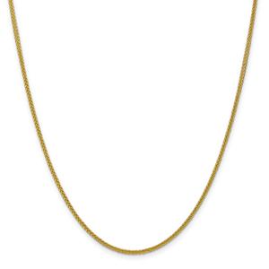 Gold Classics(tm) 2mm. 14kt. Semi-Solid 3-Wire Wheat Necklace