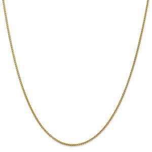 Gold Classics(tm) 1.55mm. 14kt. Semi-Solid Wheat Chain Necklace