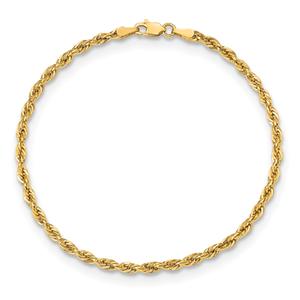 Gold Classics(tm) 3.0mm. 14kt. Semi Solid Rope Chain Necklace alternate view