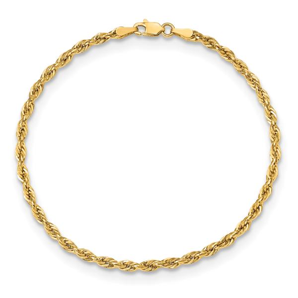 Gold Classics(tm) 3.0mm. 14kt. Semi Solid Rope Chain Necklace alternate view