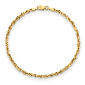 Gold Classics(tm) 2.8mm. 14kt. Semi Solid Rope Chain Necklace alternate view