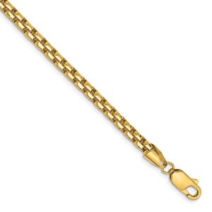 Gold Classics(tm) 3.6mm. Semi-Solid Round Box Chain Necklace alternate view