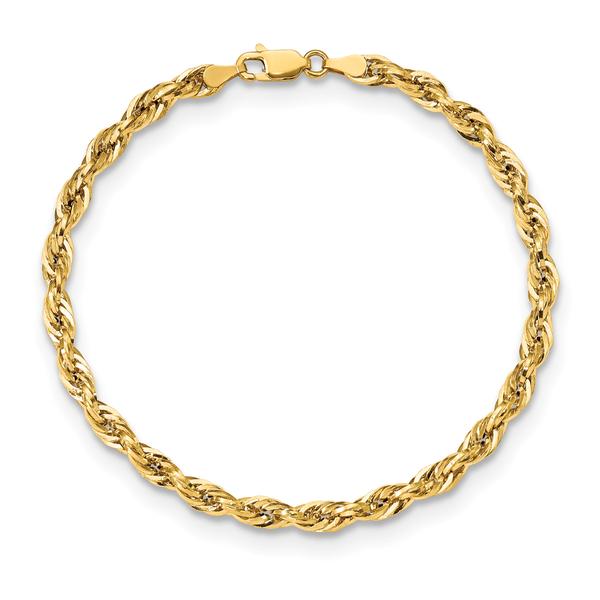 Gold Classics(tm) 4.25mm. 14kt. Semi Solid Rope Chain Necklace alternate view