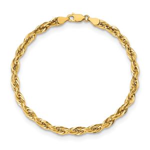 Gold Classics(tm) 4.75mm. 14kt. Semi Solid Rope Chain Necklace alternate view