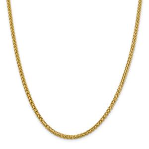 Unisex Gold Classics(tm) 4.30mm. 14kt. 3-Wire Wheat Chain Necklace