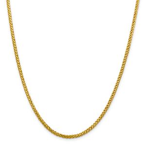 Gold Classics(tm) 2.50mm. 14kt. Diamond Cut Wheat Necklace
