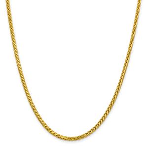 Gold Classics(tm) 3.10mm. 14kt. Diamond Cut Wheat Necklace