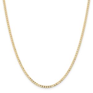 Gold Classics(tm) 2.85mm. 14kt. Semi Solid Curb Link Necklace