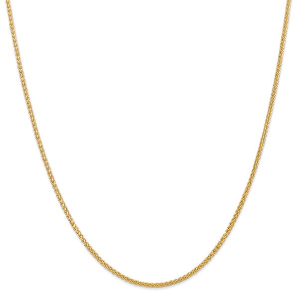 Gold Classics(tm) 2.00mm. 14kt. Semi-Solid Wheat Chain Necklace