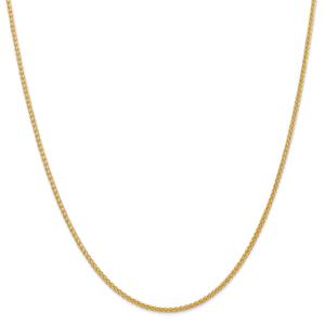 Gold Classics(tm) 2.00mm. 14kt. Semi-Solid Wheat Chain Necklace